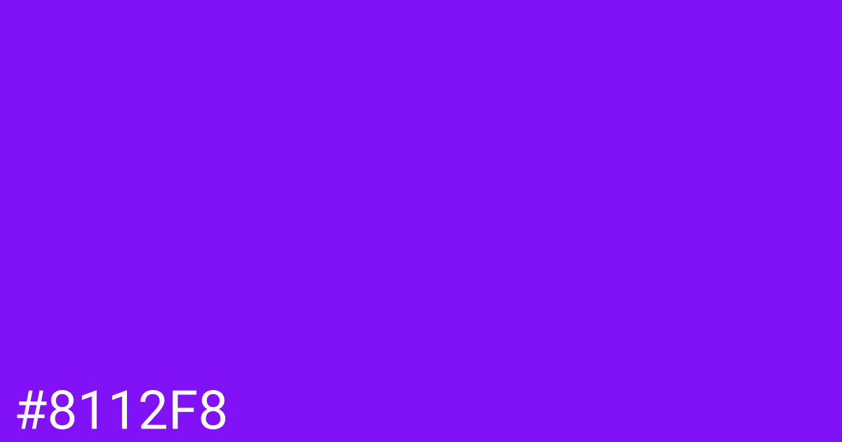 Hex color #8112f8 graphic