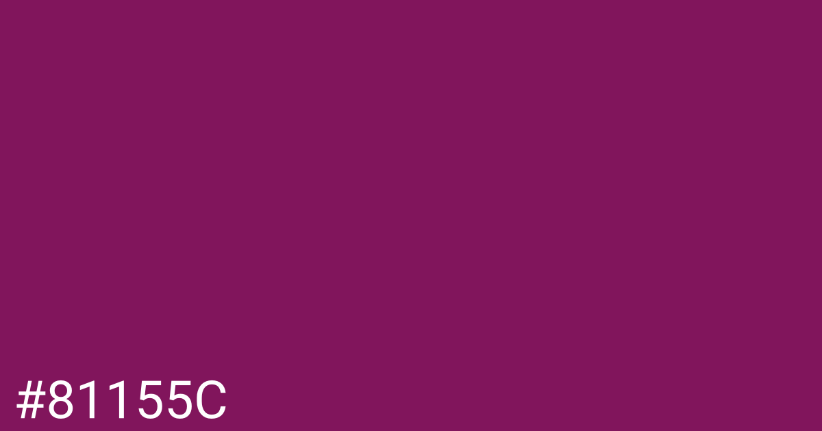 Hex color #81155c graphic