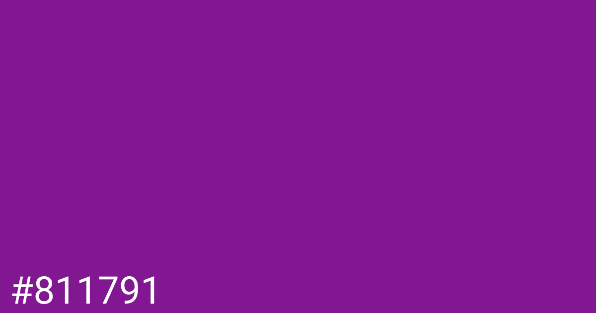 Hex color #811791 graphic