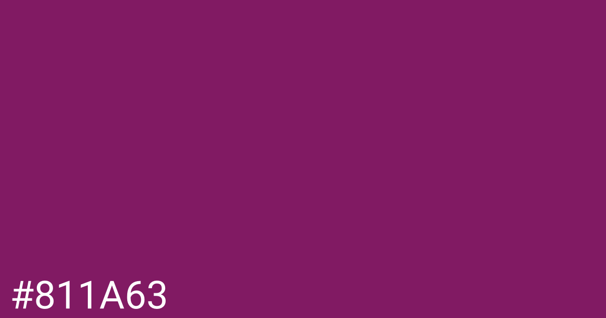 Hex color #811a63 graphic