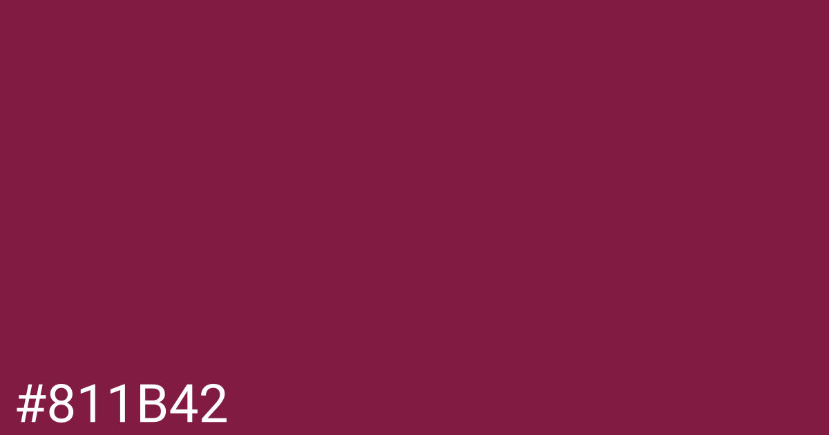 Hex color #811b42 graphic