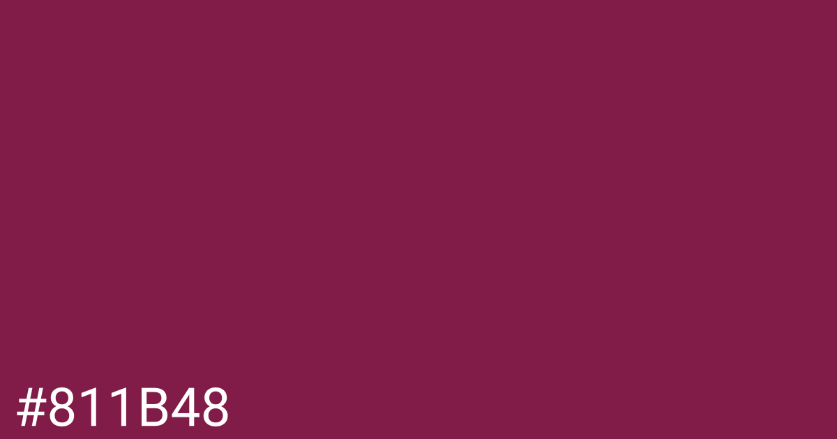 Hex color #811b48 graphic