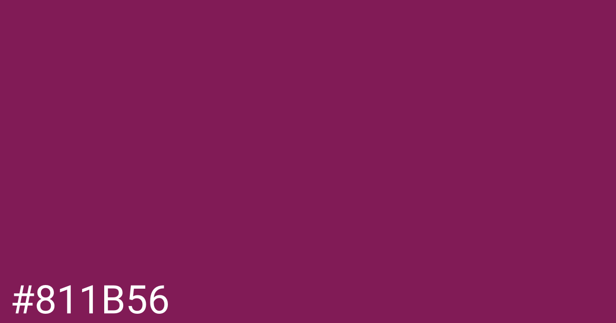 Hex color #811b56 graphic