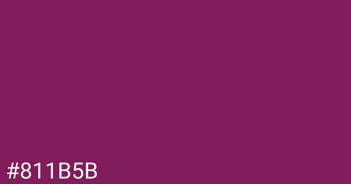 Hex color #811b5b graphic