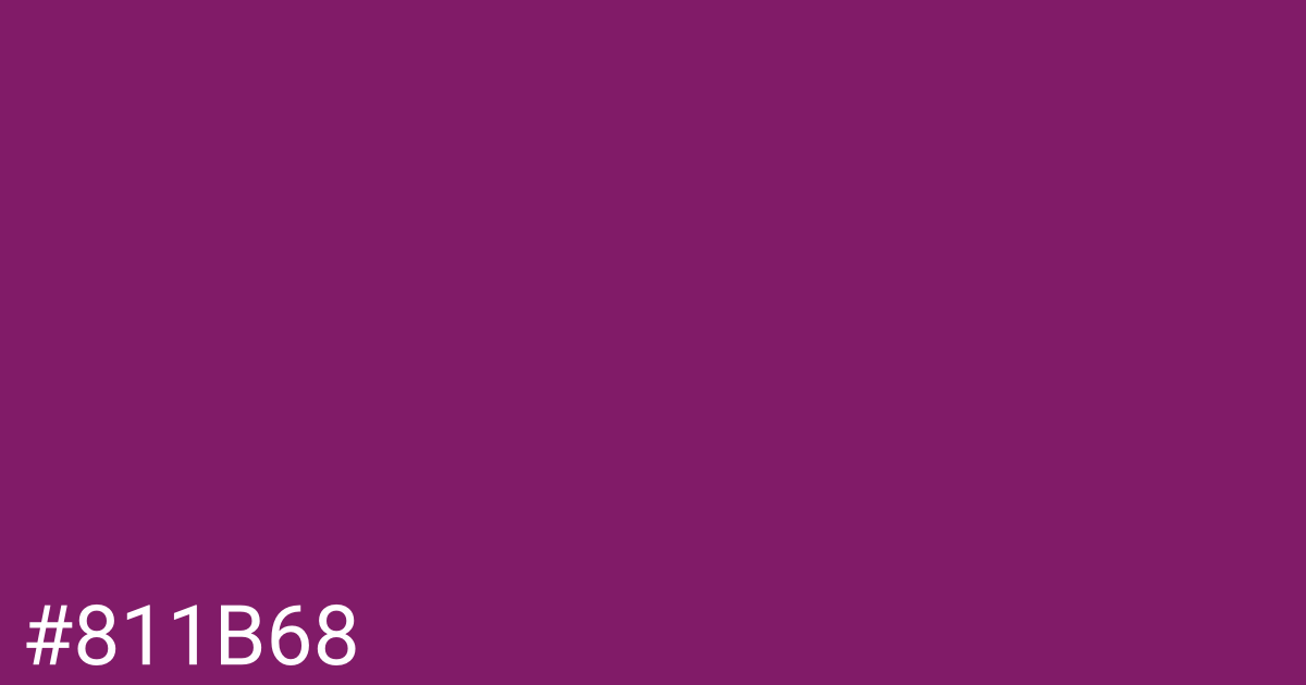 Hex color #811b68 graphic