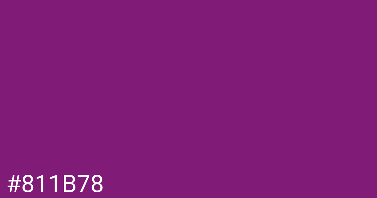 Hex color #811b78 graphic