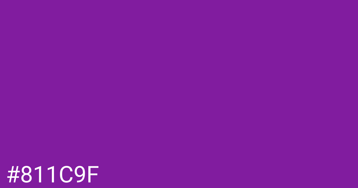 Hex color #811c9f graphic