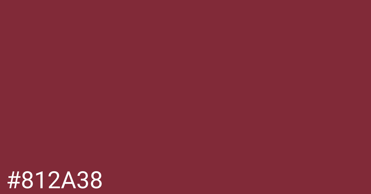 Hex color #812a38 graphic