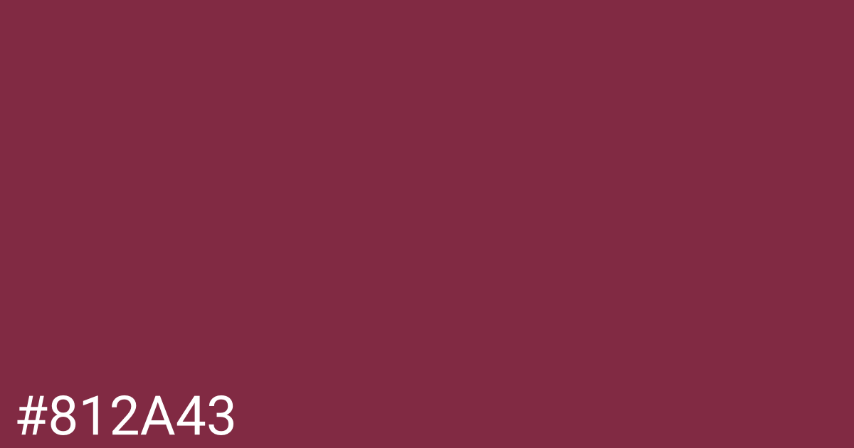 Hex color #812a43 graphic