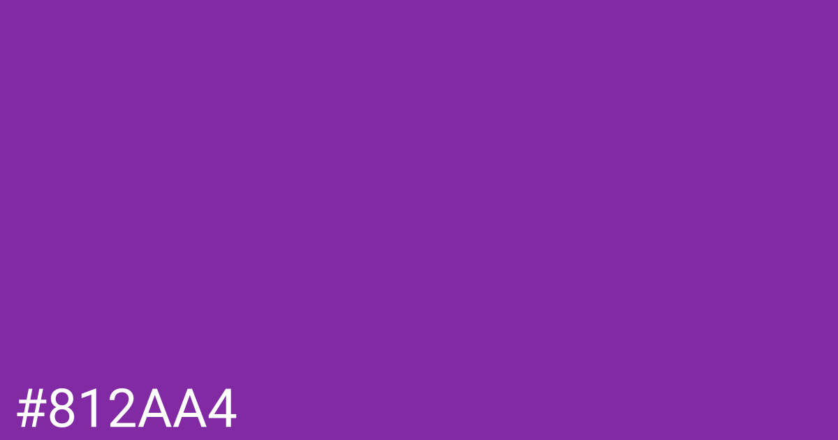 Hex color #812aa4 graphic