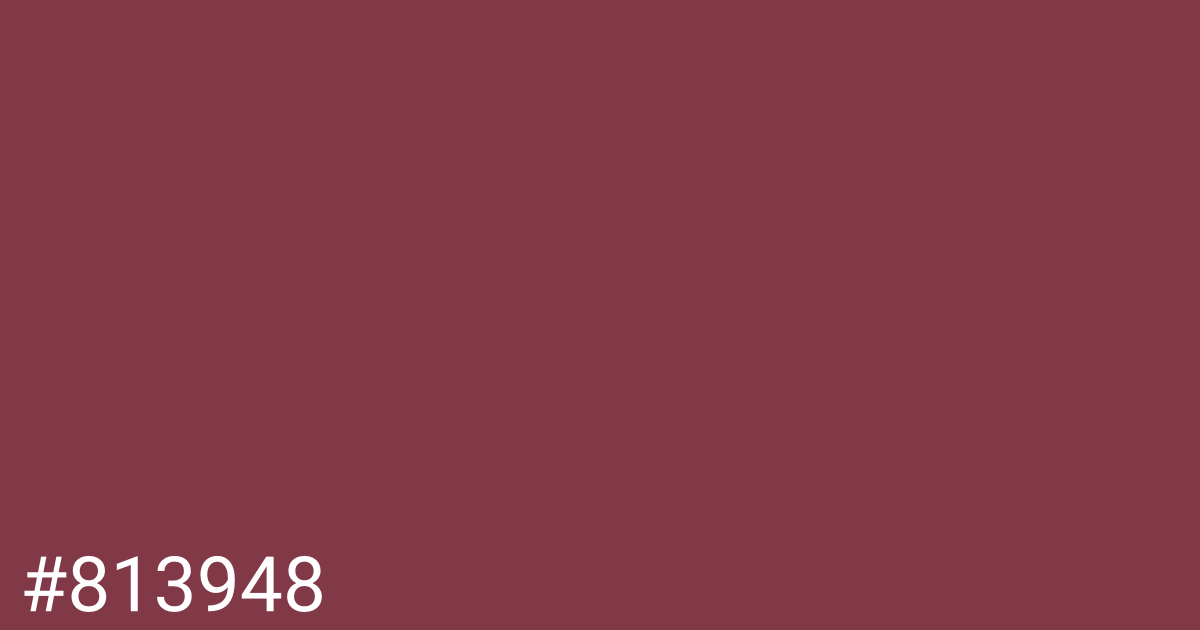 Hex color #813948 graphic