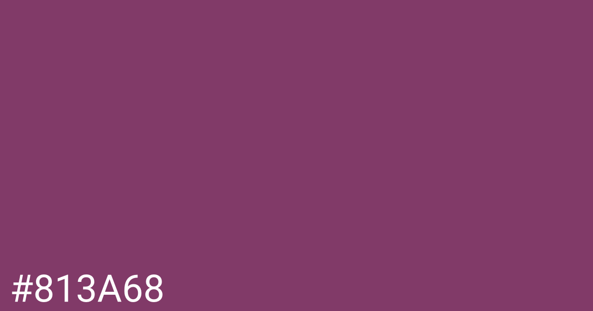 Hex color #813a68 graphic