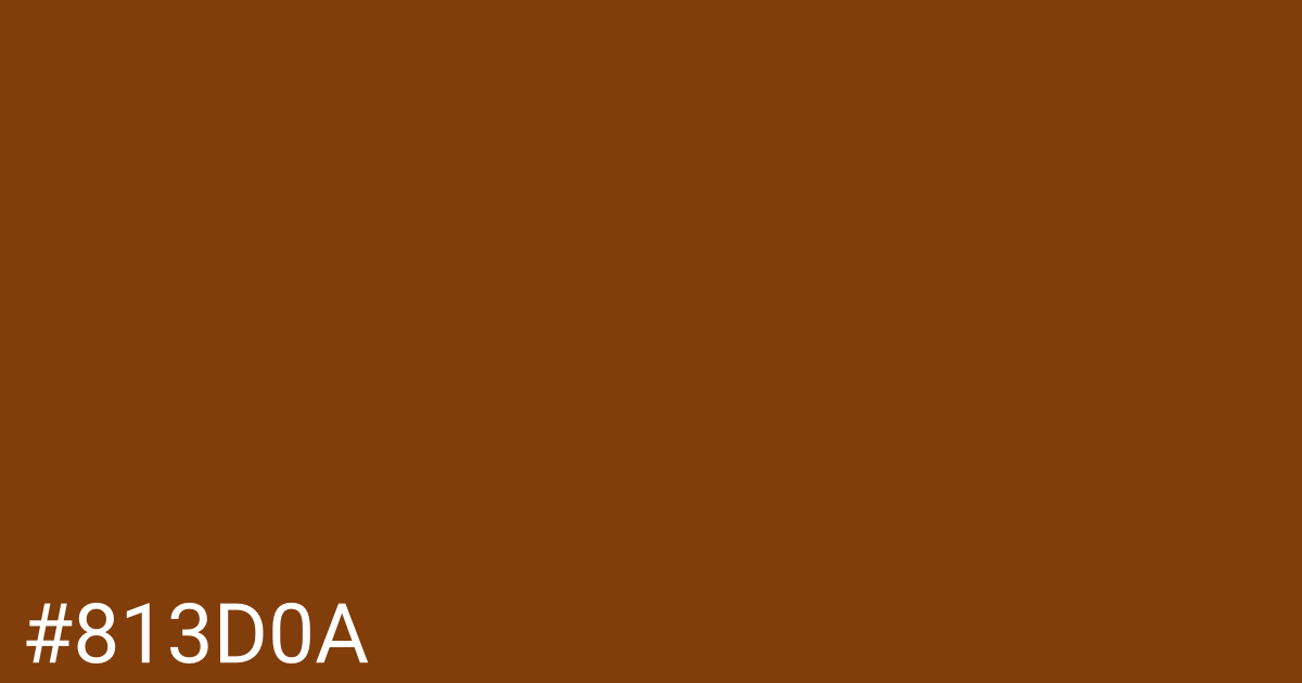 Hex color #813d0a graphic