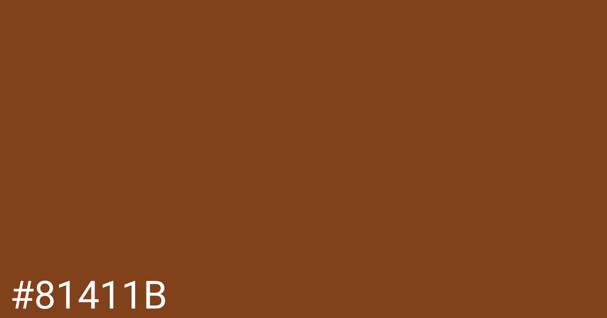 Hex color #81411b graphic