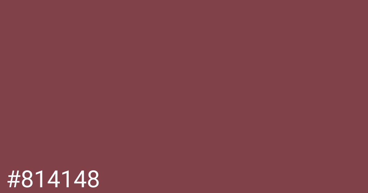 Hex color #814148 graphic