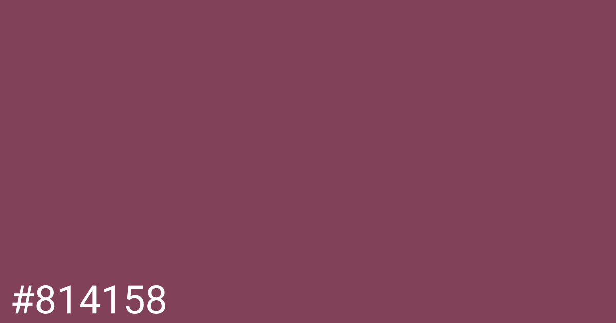 Hex color #814158 graphic