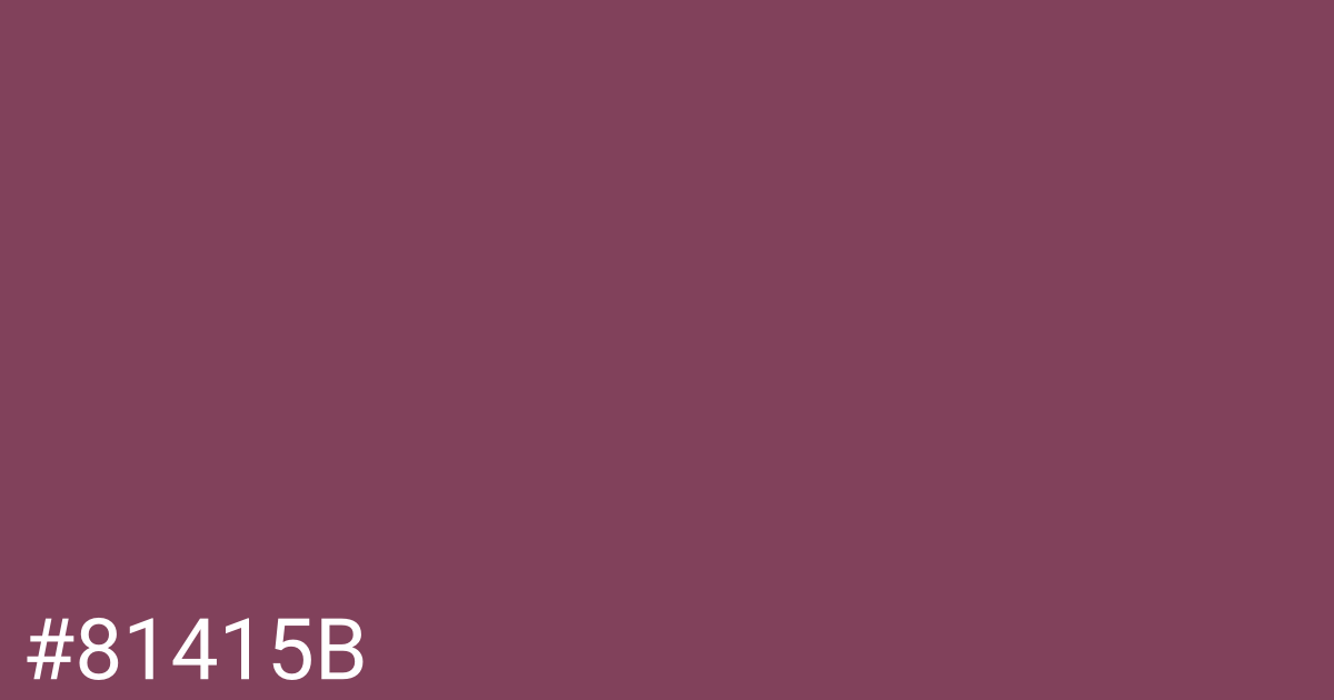 Hex color #81415b graphic