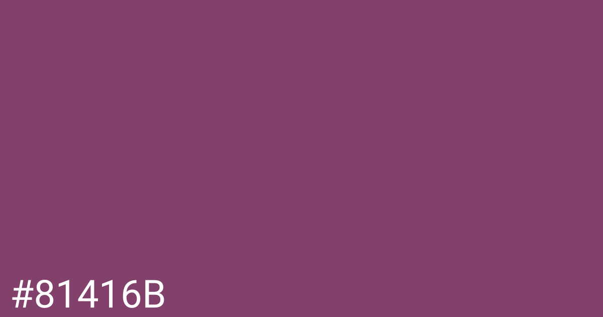 Hex color #81416b graphic