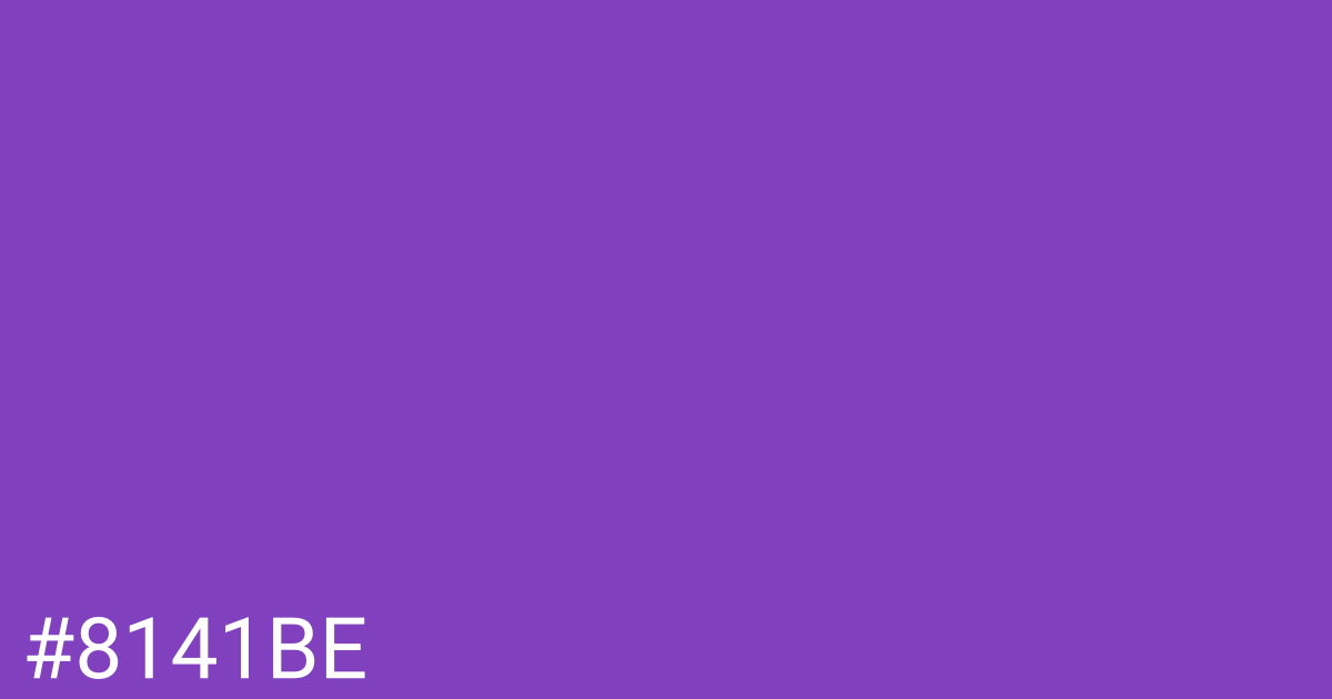 Hex color #8141be graphic