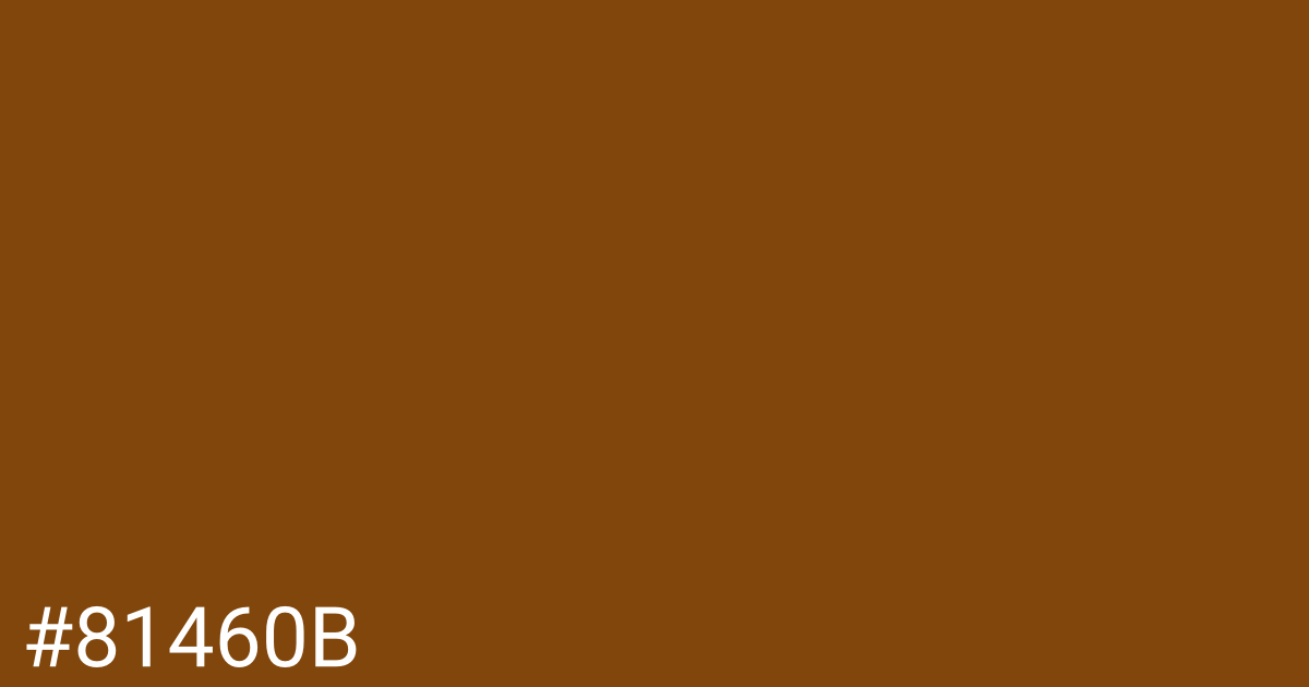 Hex color #81460b graphic