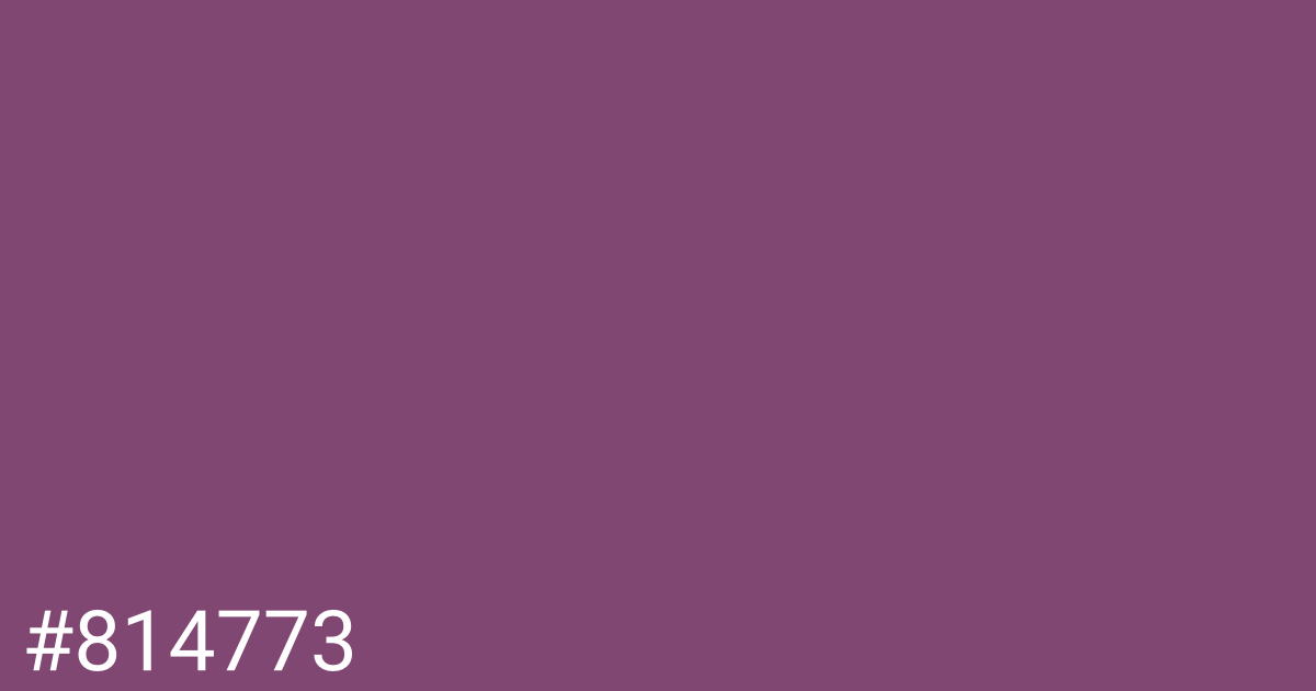 Hex color #814773 graphic