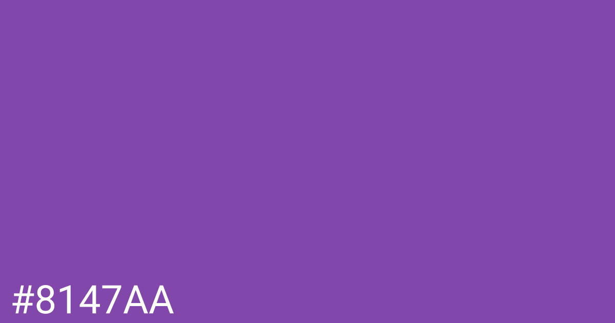 Hex color #8147aa graphic