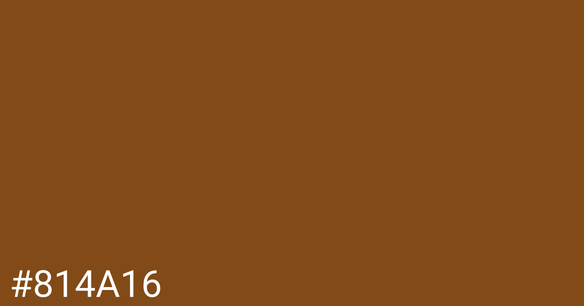 Hex color #814a16 graphic