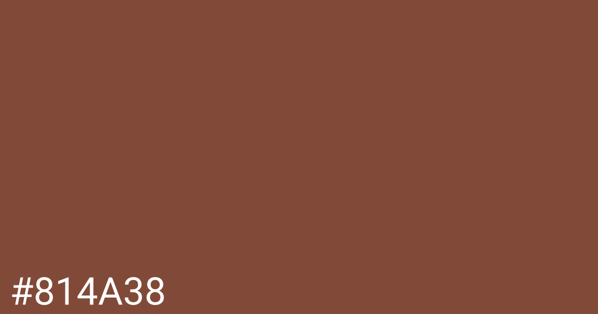 Hex color #814a38 graphic