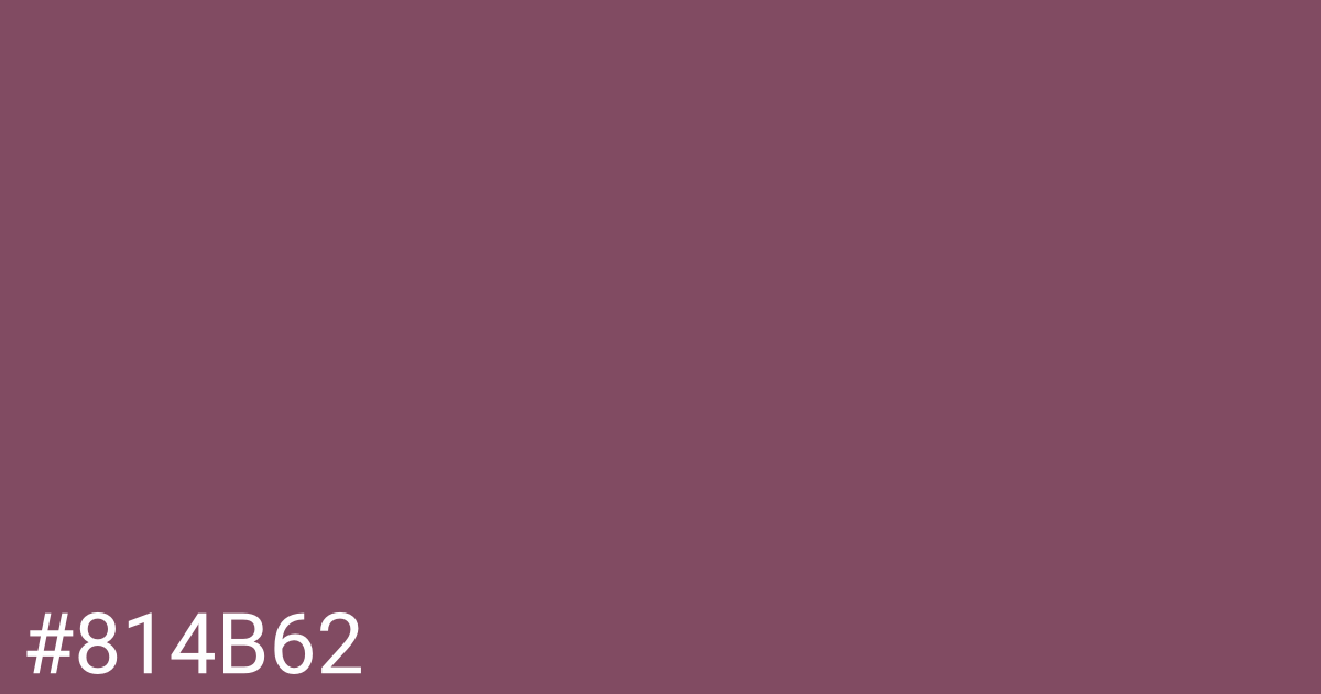 Hex color #814b62 graphic