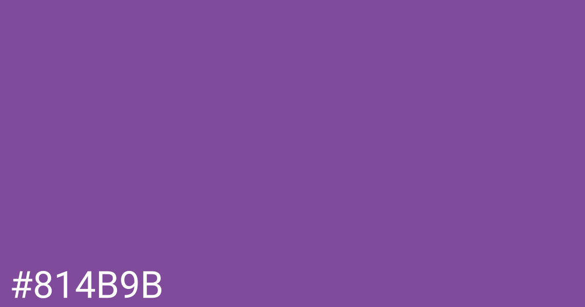 Hex color #814b9b graphic