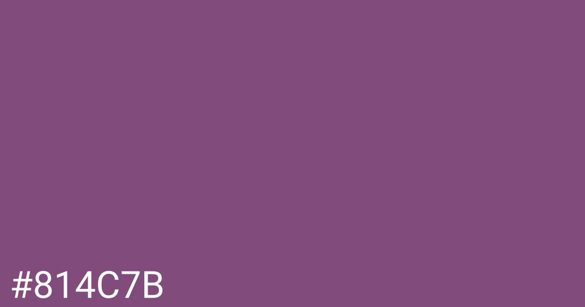 Hex color #814c7b graphic