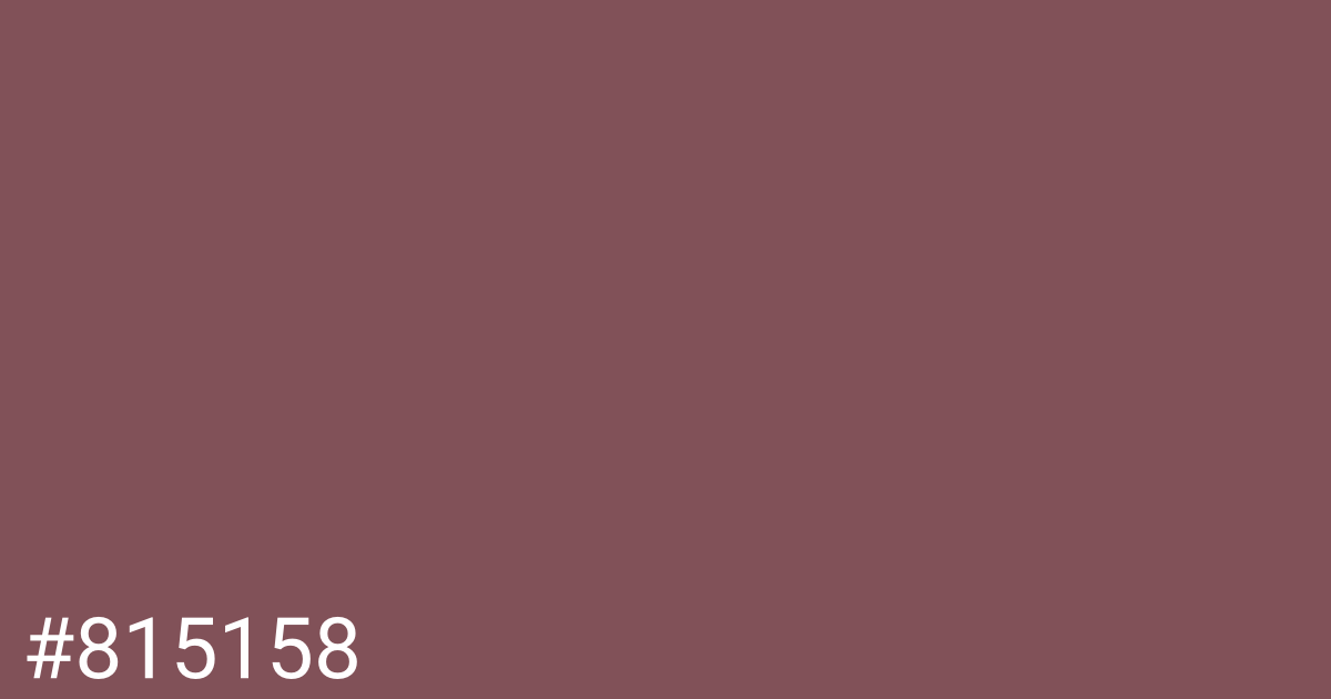 Hex color #815158 graphic