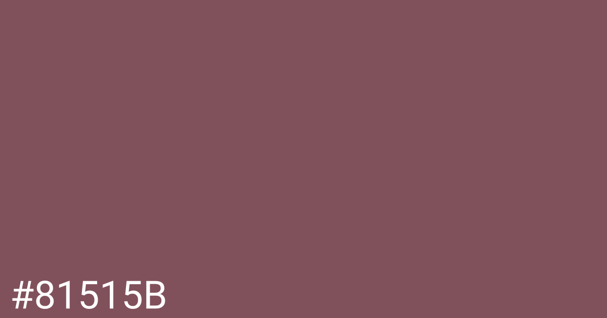 Hex color #81515b graphic