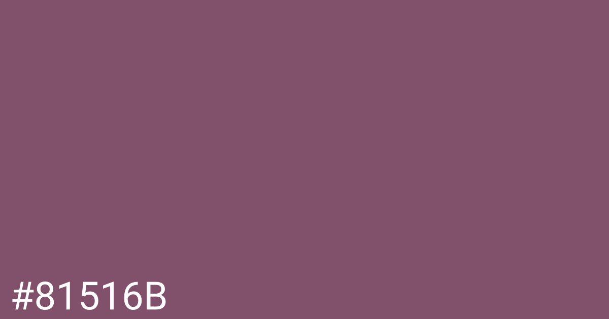 Hex color #81516b graphic