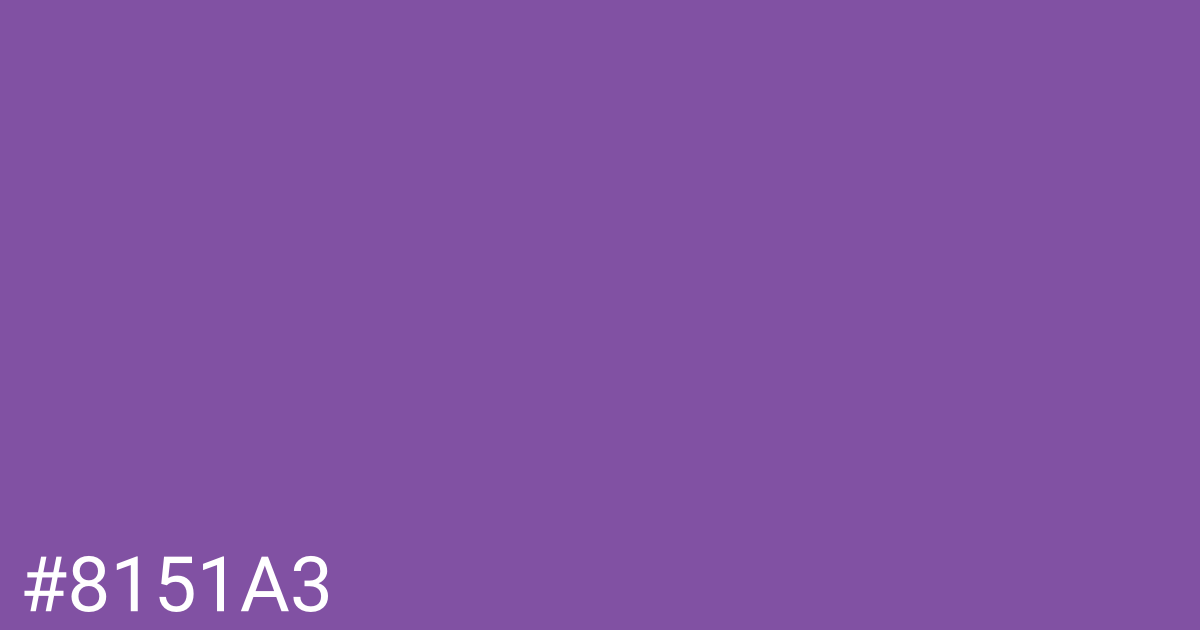 Hex color #8151a3 graphic