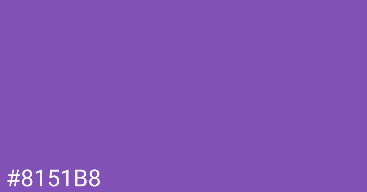 Hex color #8151b8 graphic