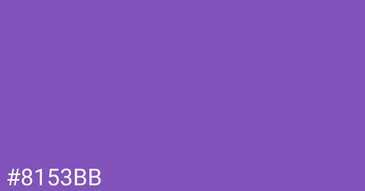 Hex color #8153bb graphic