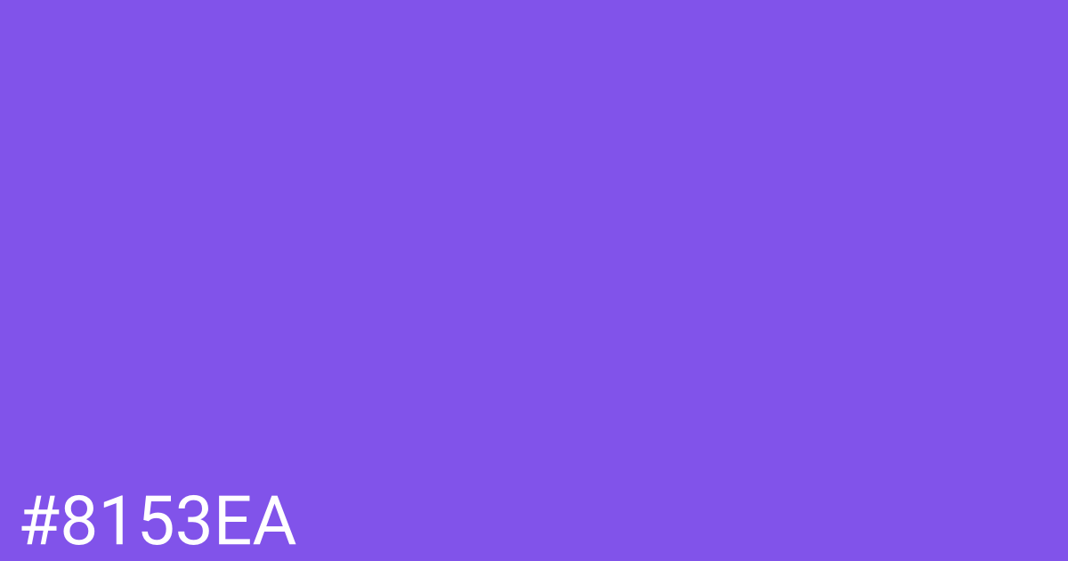 Hex color #8153ea graphic