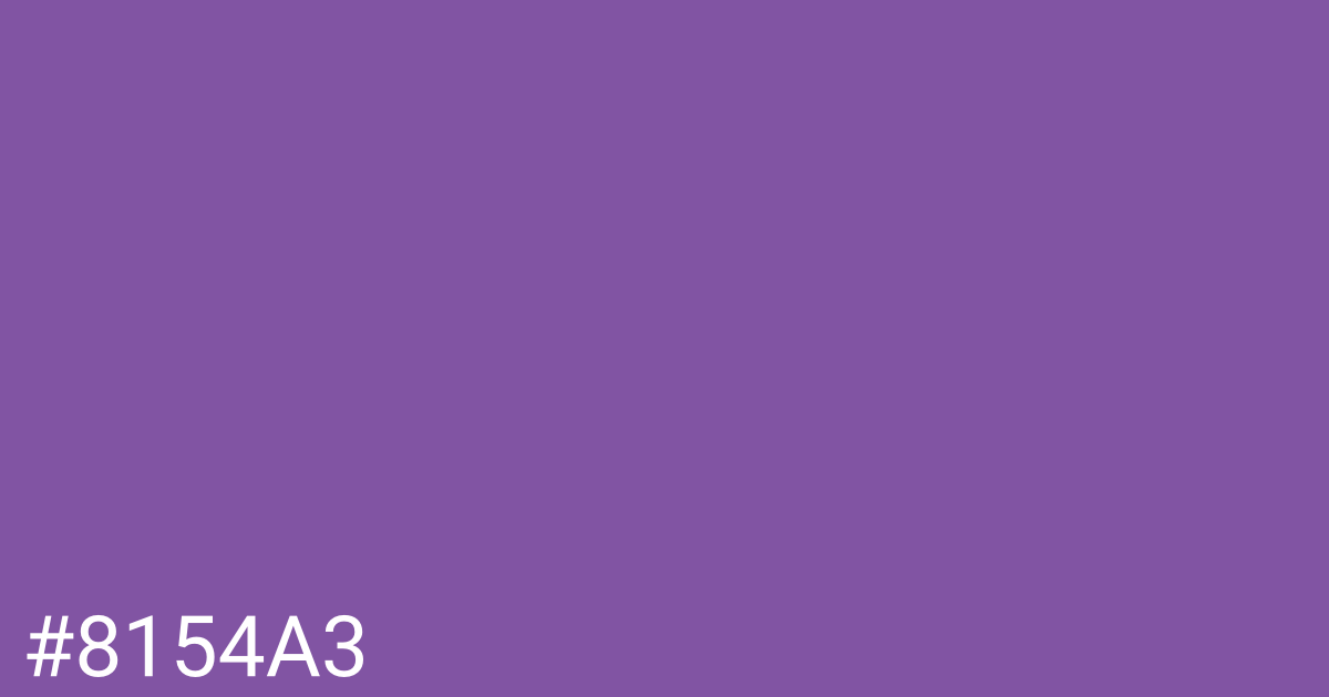 Hex color #8154a3 graphic