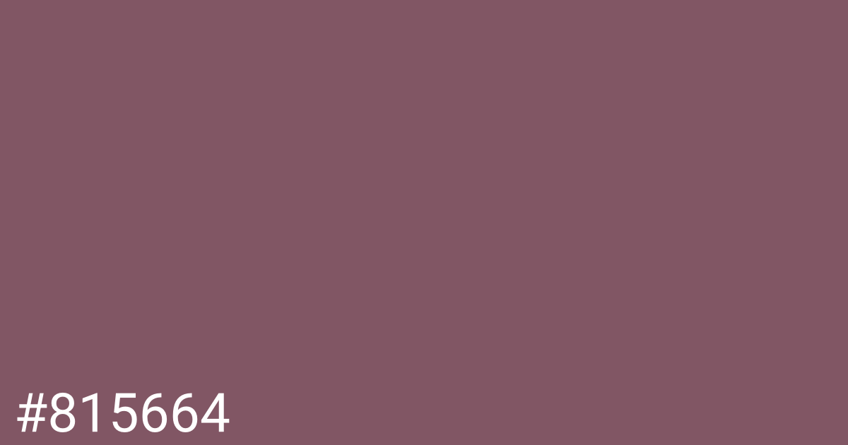 Hex color #815664 graphic