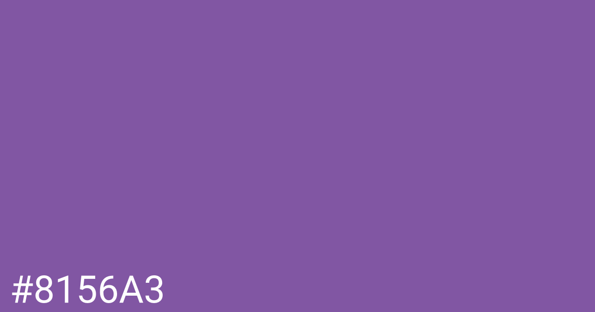 Hex color #8156a3 graphic