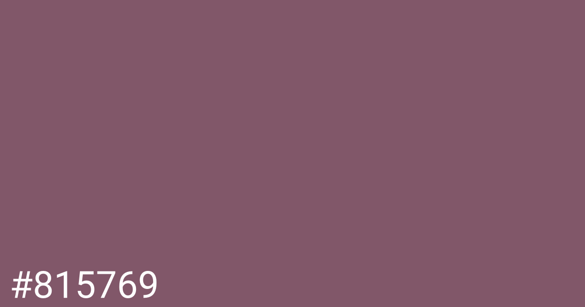 Hex color #815769 graphic