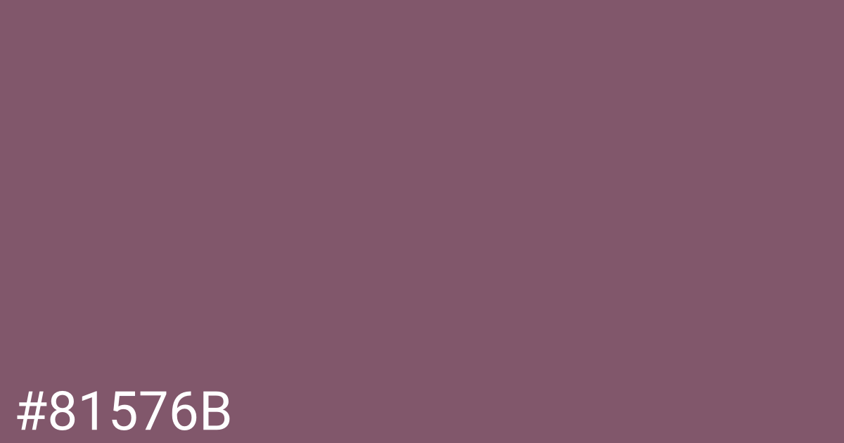 Hex color #81576b graphic