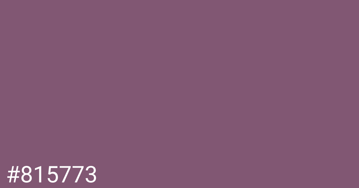 Hex color #815773 graphic