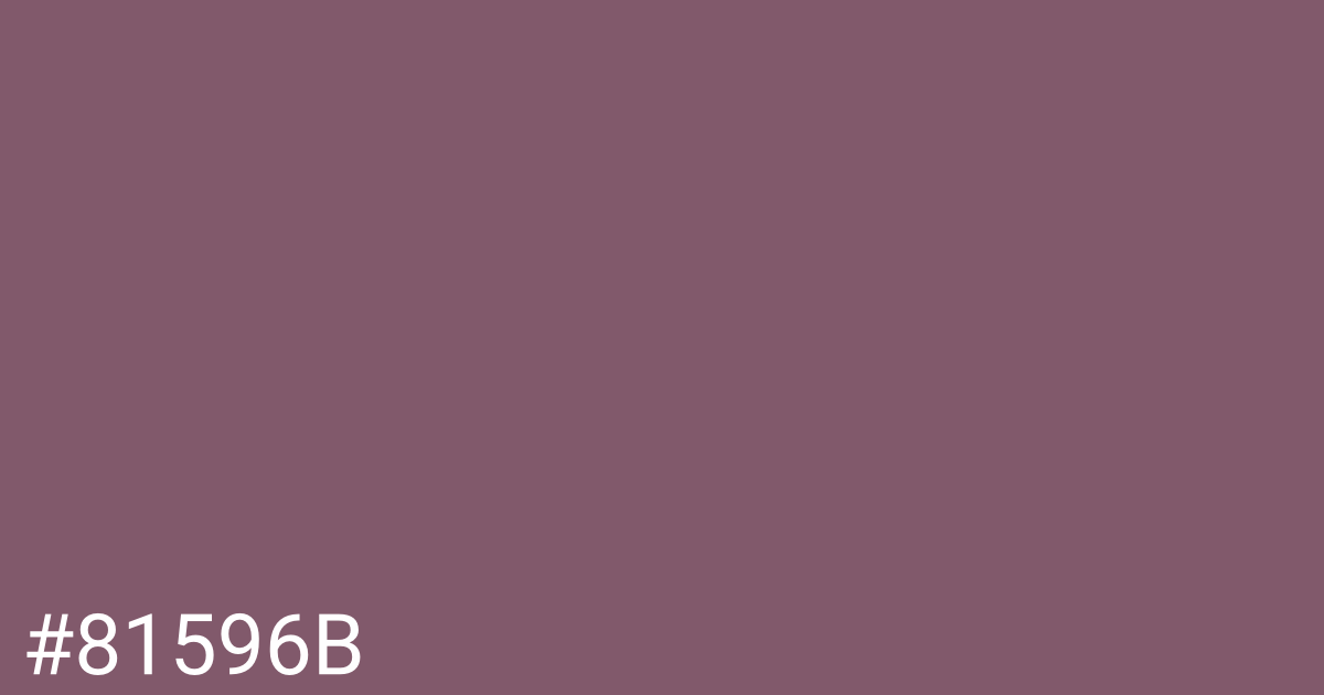 Hex color #81596b graphic