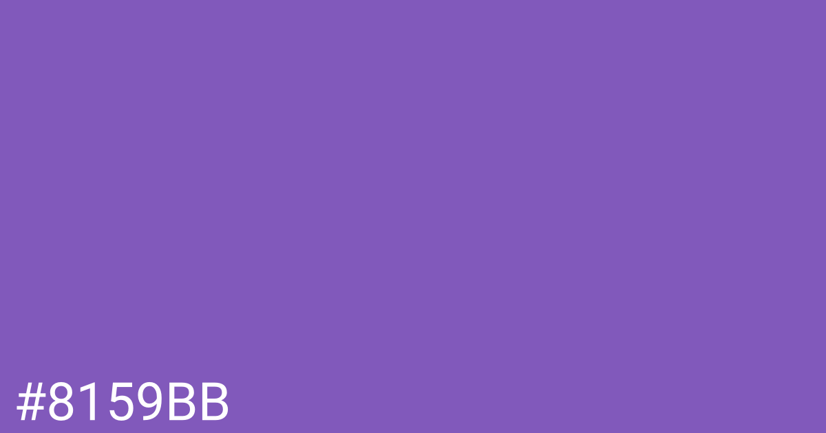 Hex color #8159bb graphic