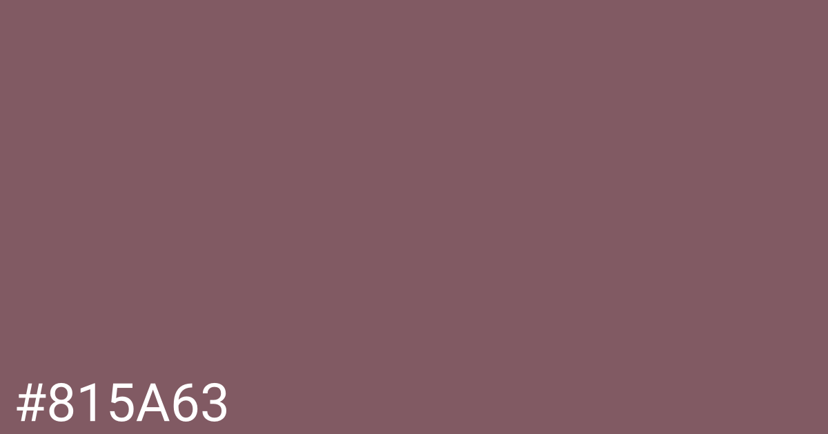 Hex color #815a63 graphic