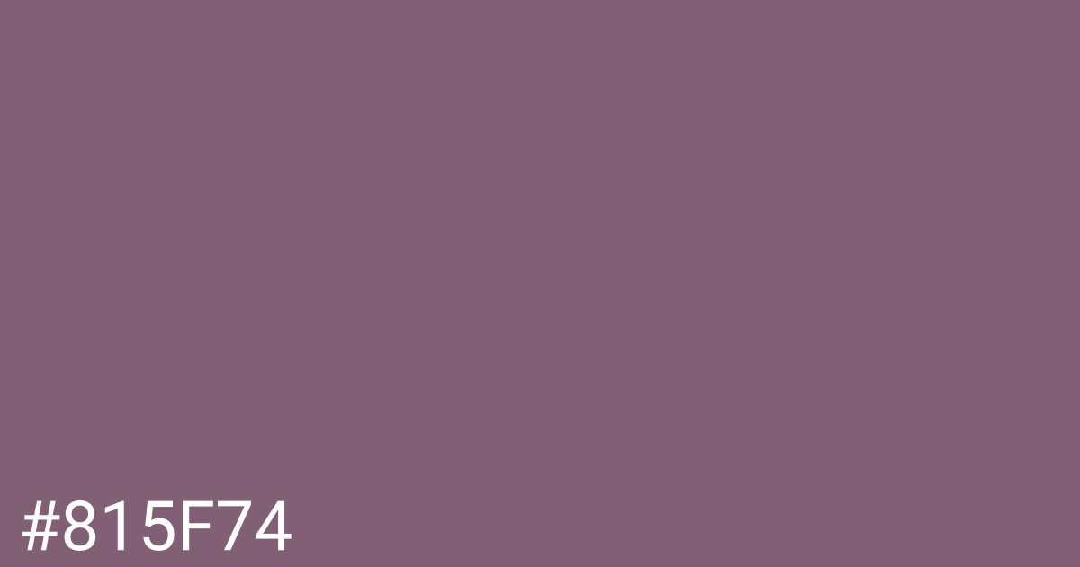 Hex color #815f74 graphic