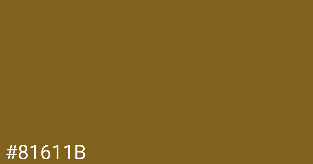 Hex color #81611b graphic