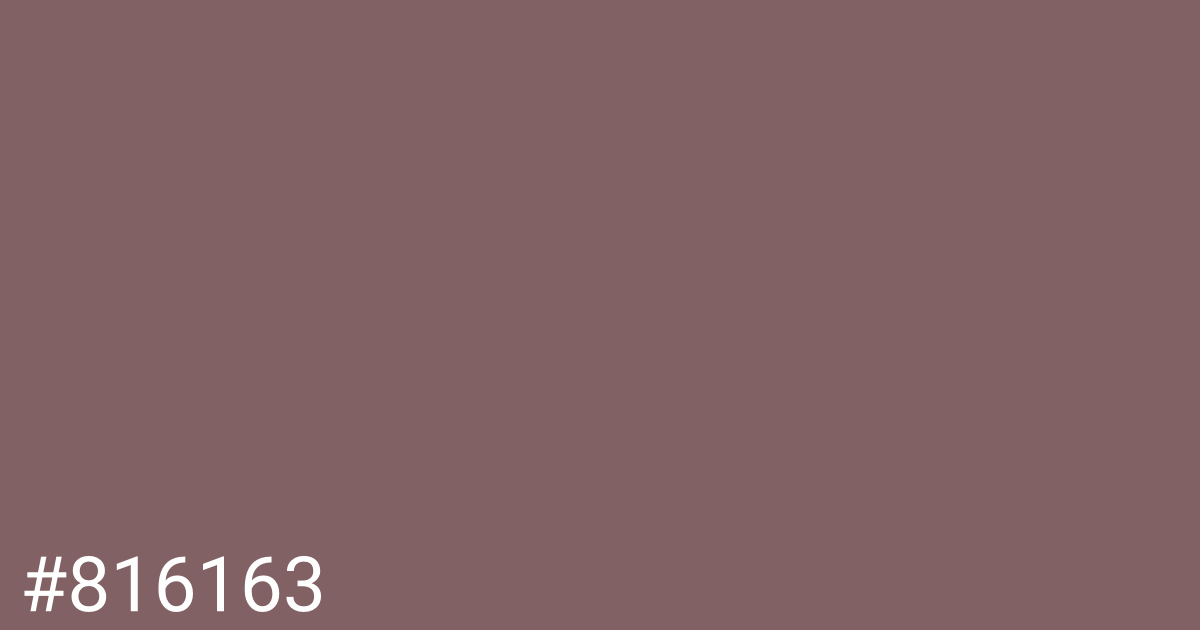 Hex color #816163 graphic